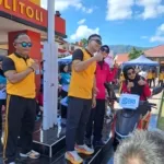 Jalan Sehat Bhayangkara,  Polres Tolitoli Panen Kebersamaan Dan Doorprize