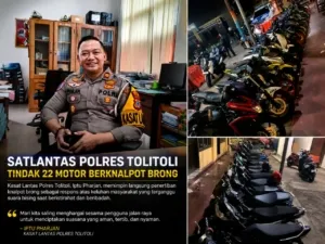 Brong Menggelegar, Warga Terganggu! Satlantas Tolitoli Bertindak, 22 Motor Dijaring