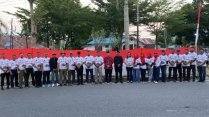 Semarakkan HUT RI ke-81, Bendera Merah Putih 81 Meter Membentang di Poso