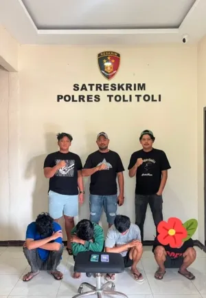 Empat Pelaku Pencurian di Tende Diciduk Resmob Tolitoli