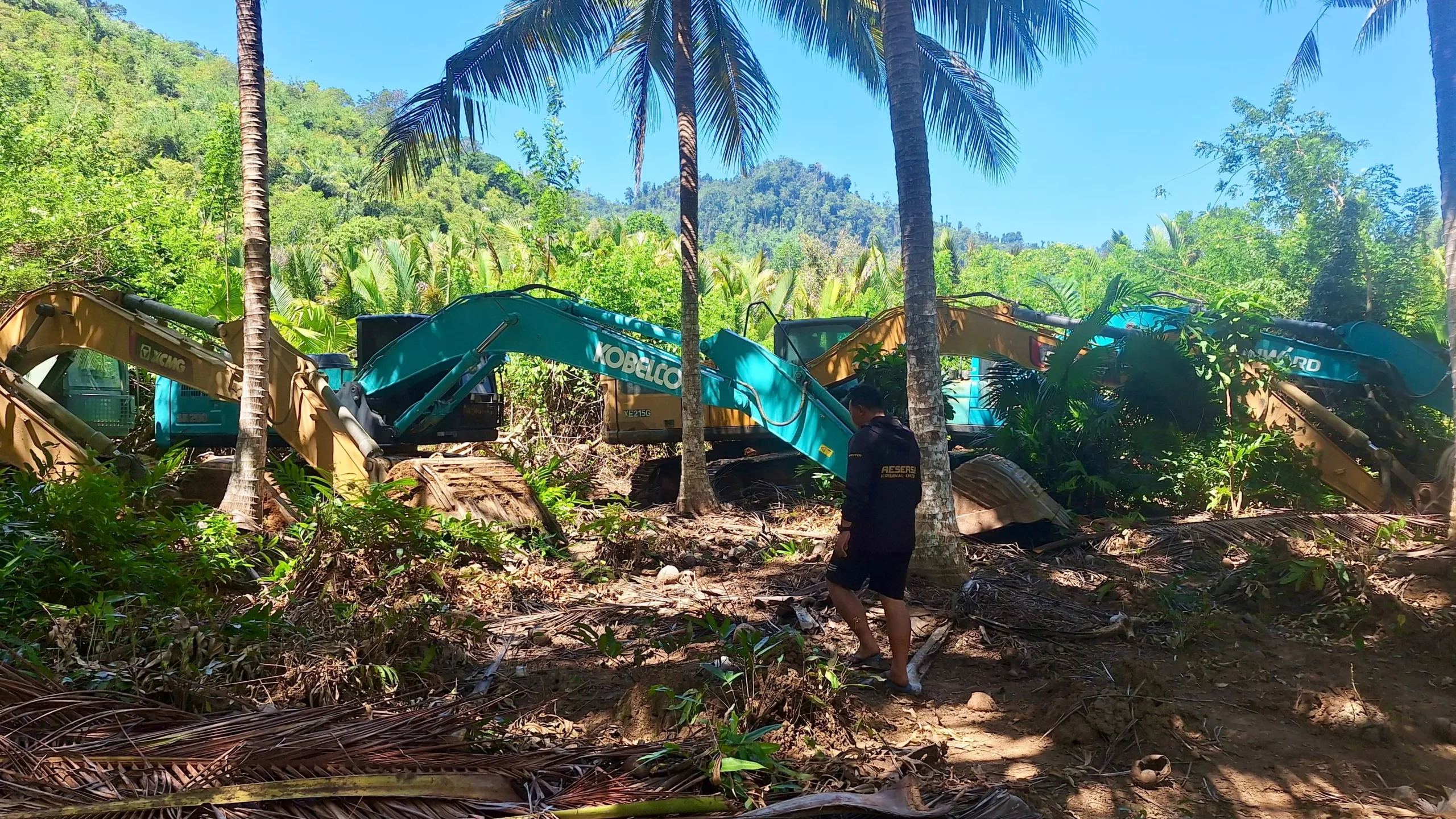 22 Excavator Ditemukan di Kebun Warga, Polda Sulteng Bongkar Dugaan PETI di Buol