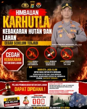 Kapolres Tolitoli Ingatkan Warga: Jangan Bakar Lahan, Karhutla Mengintai