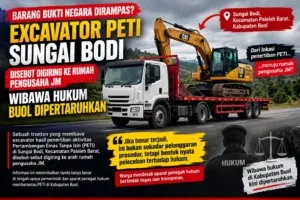 BARANG BUKTI NEGARA DIDUGA DIRAMPAS DI JALAN!