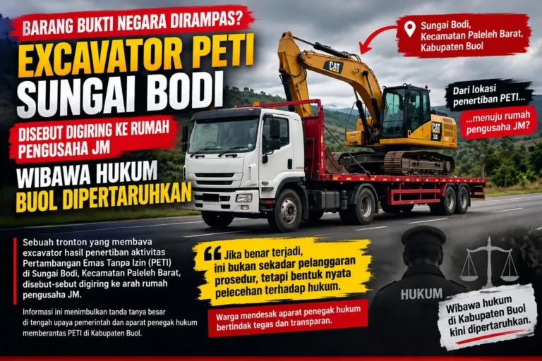 BARANG BUKTI NEGARA DIDUGA DIRAMPAS DI JALAN!